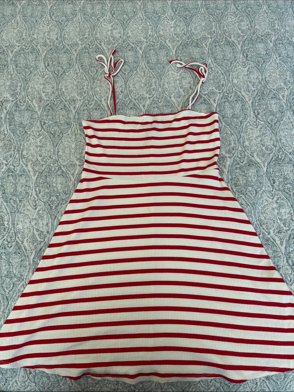 Forever 21 Red and White Striped Mini Dress